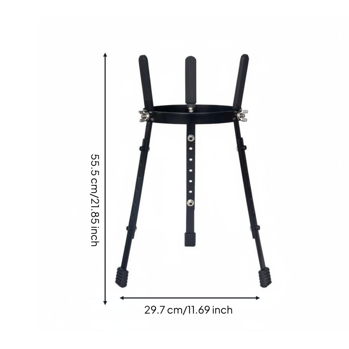 African Drum Stand Universal Fit African Hand Drum Stand Adjustable Height Percussion Hardware for Beginners, Stage Performance, Studio Audio Capture