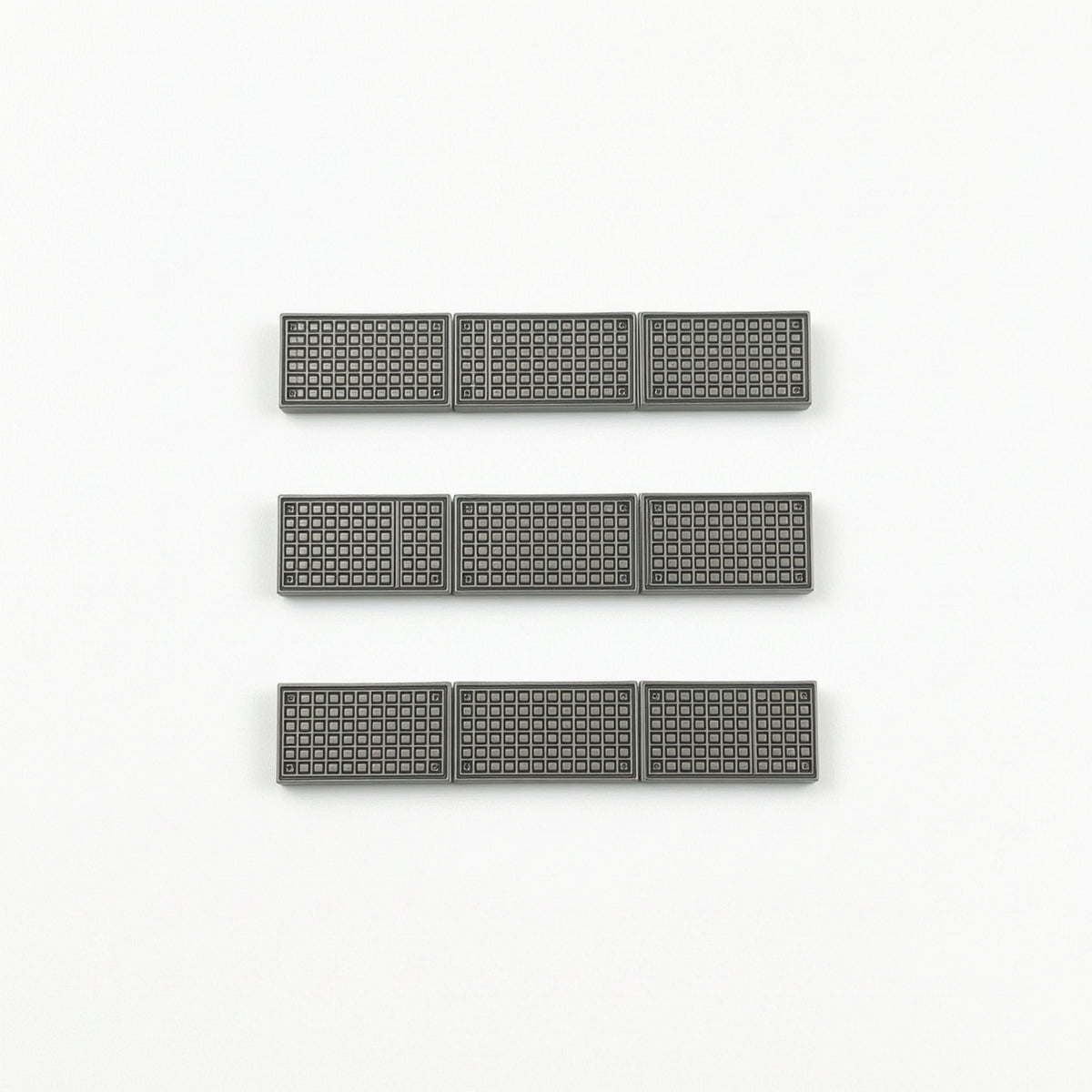 3 Pieces Track Crossing Panels Fine Detailed Model Crossing Plates Compatible