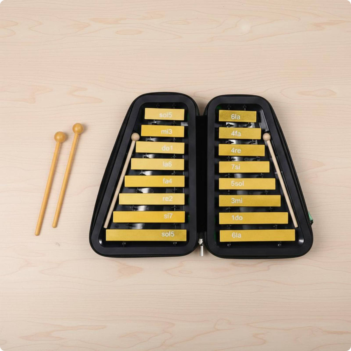 16-Note Glockenspiel Clear Sound Children's Metal Xylophone Early Learning Metal Key Xylophone for Elementary Students, Preschoolers, Kindergarten