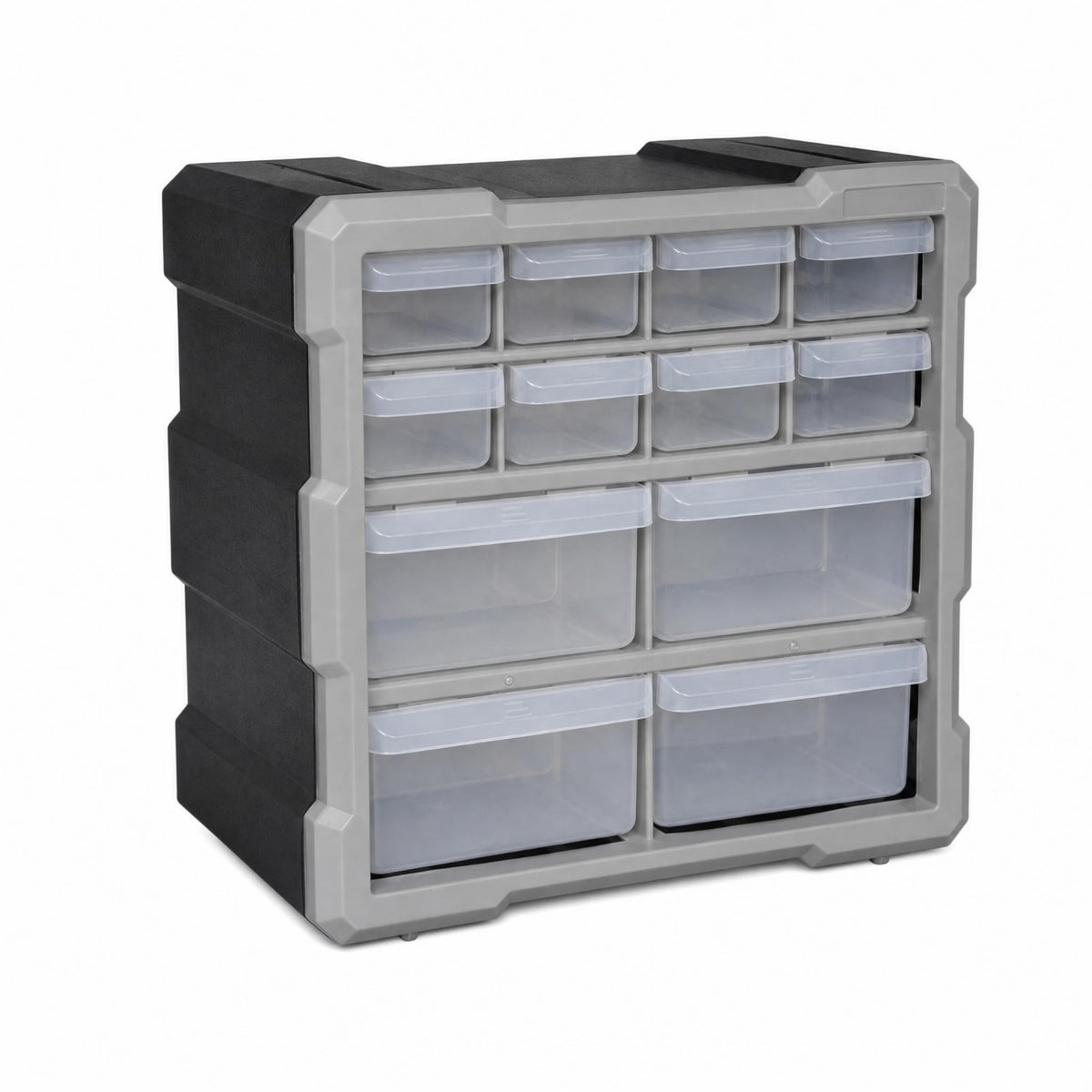 Small Parts Cabinet Sturdy Plastic 12-Drawer Parts Storage Box Compact