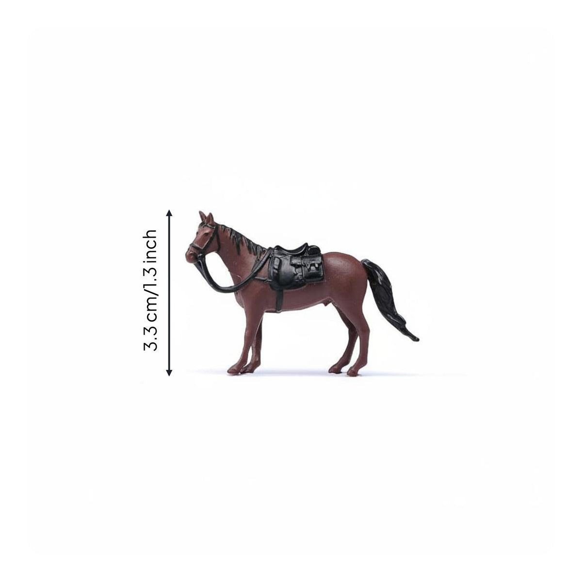 1/64 Horse Model Tiny-Scale Scene Decor Figure Cute for Photo Setup