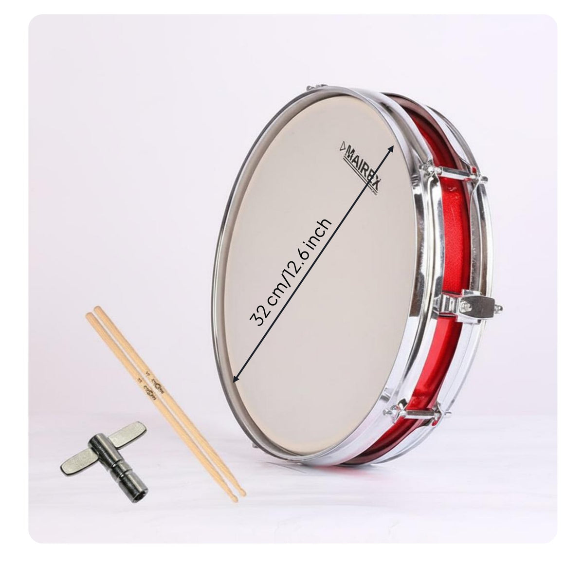 Double-Sided Drum Pad Stable Tripod Base Drum Practice Pad with Represent Kids