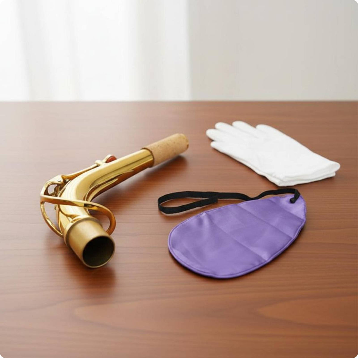 altos Sax Neck Assembly Easy to Clean altos Sax Cleaning Cloth Music Accessory Bundle Accessory for Instrument Care