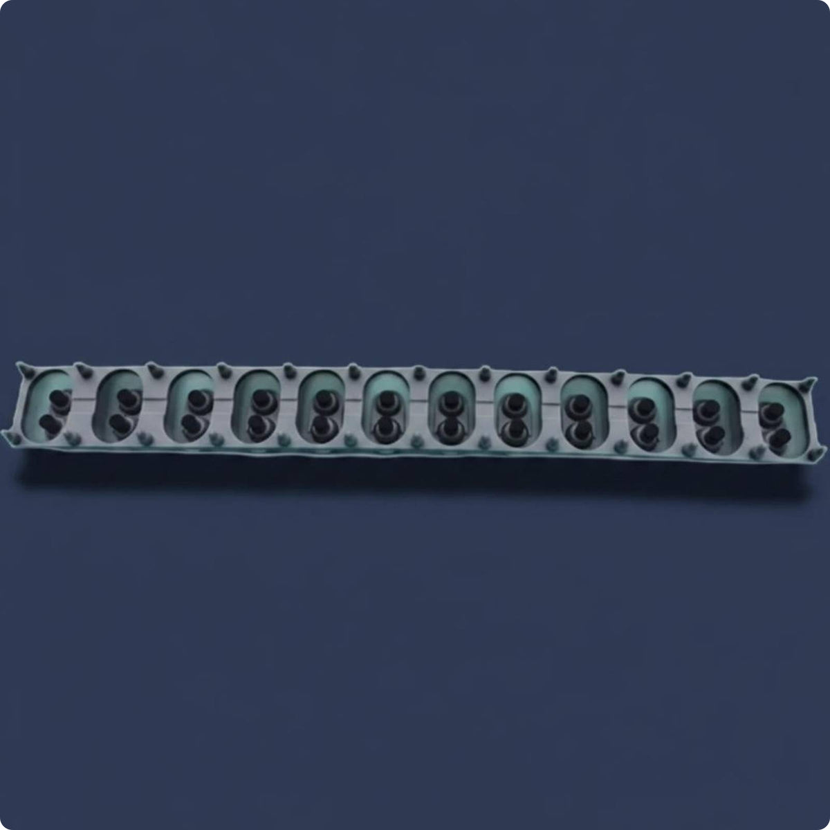 12-Key Contact Strip Long-Lasting Conductive Rubber Contact Strip Wear Resistant