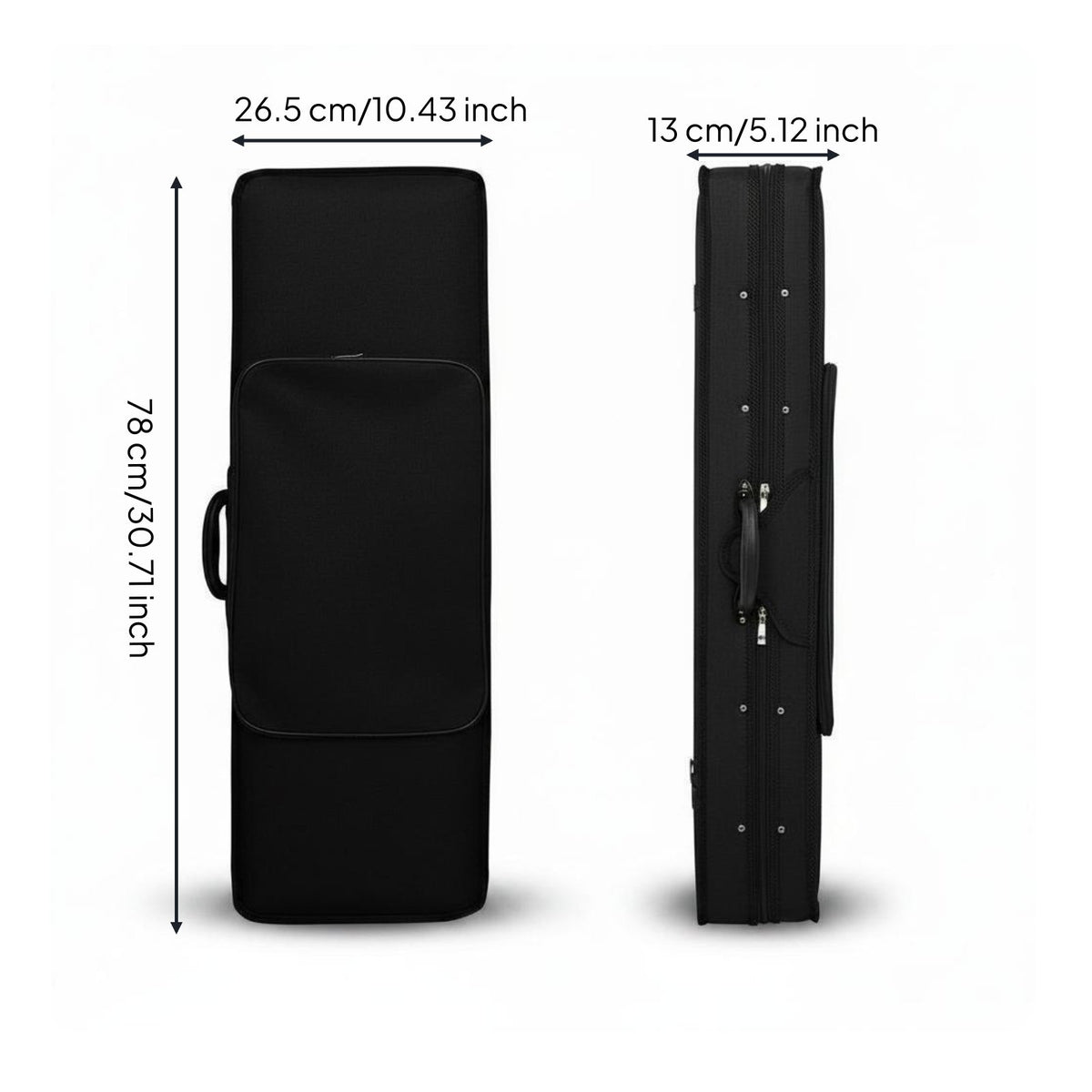 Violin Case Portable Sheltering Box Padded Interior Musical Equipment for Exams