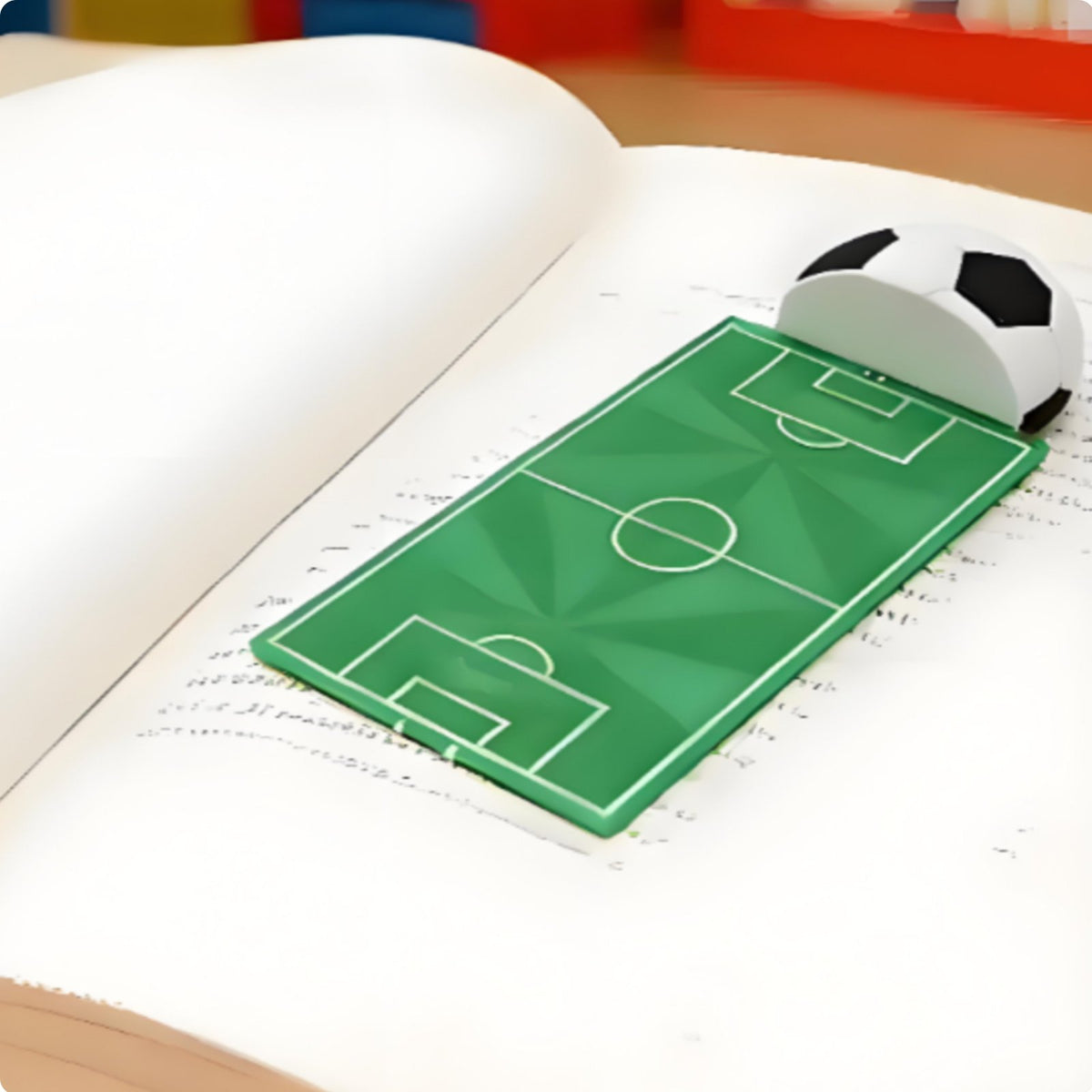 3D Soccer Ball Bookmark Creative Design Football Theme Page Holder for Students