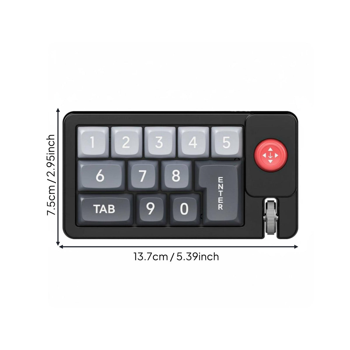 Programmable Numpad with Joystick Hot-Swappable Switches for Gamers, Designers