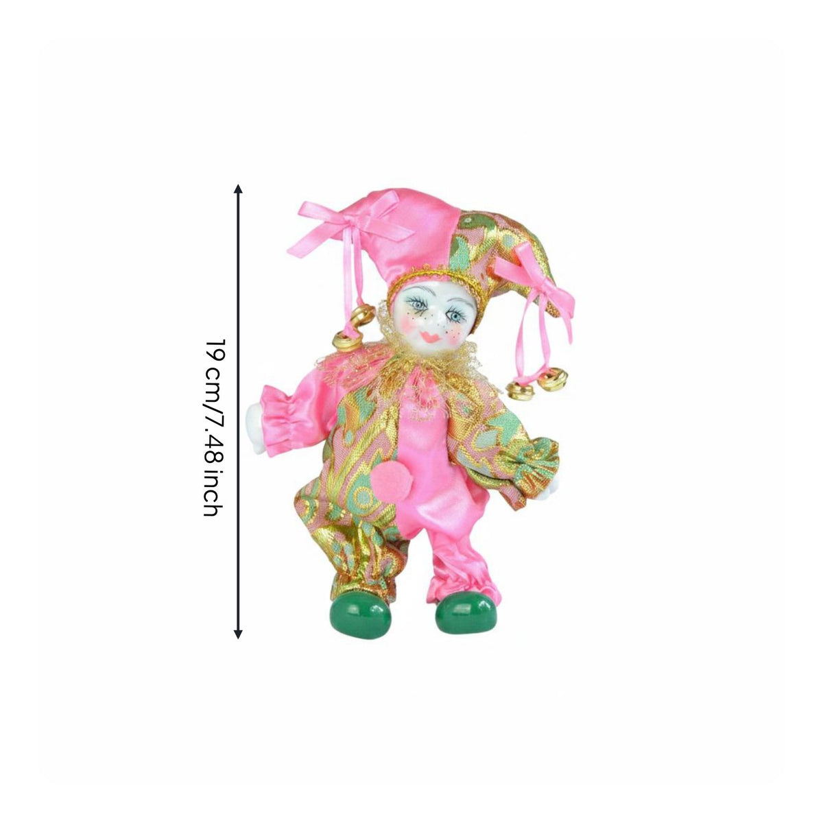Festive Doll Giftable Home Decor Colorful Design for Shelf Display