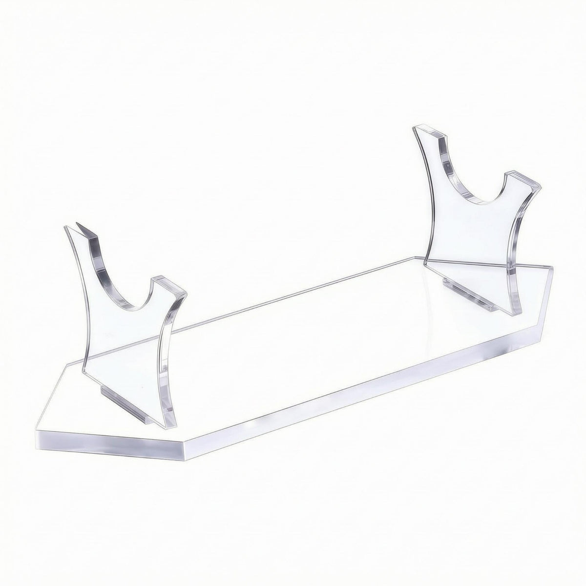 Acrylic Lightsaber Stand Curved Cradle Transparent Blade Display Rack Compact