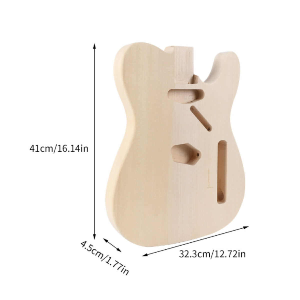 T-Style Design Guitar Kit Easy to Customize DIY Guitar Set 25.5 Inch Scale