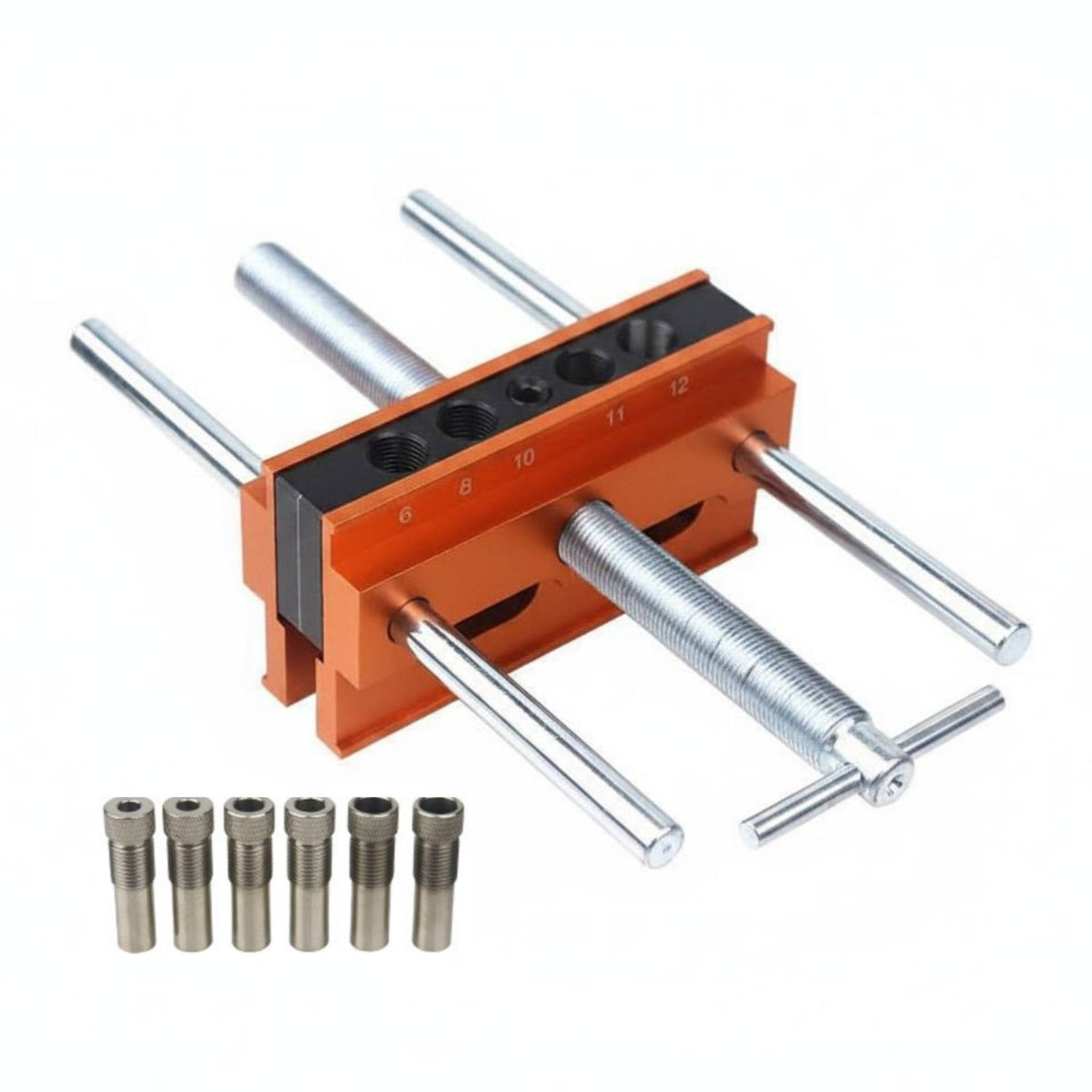 Positioning Guide Multi Function Carpentry Dowelling Jig Easy to Lumber Dowel Drill Guide for Woodworkers, DIY Users, Furniture Making