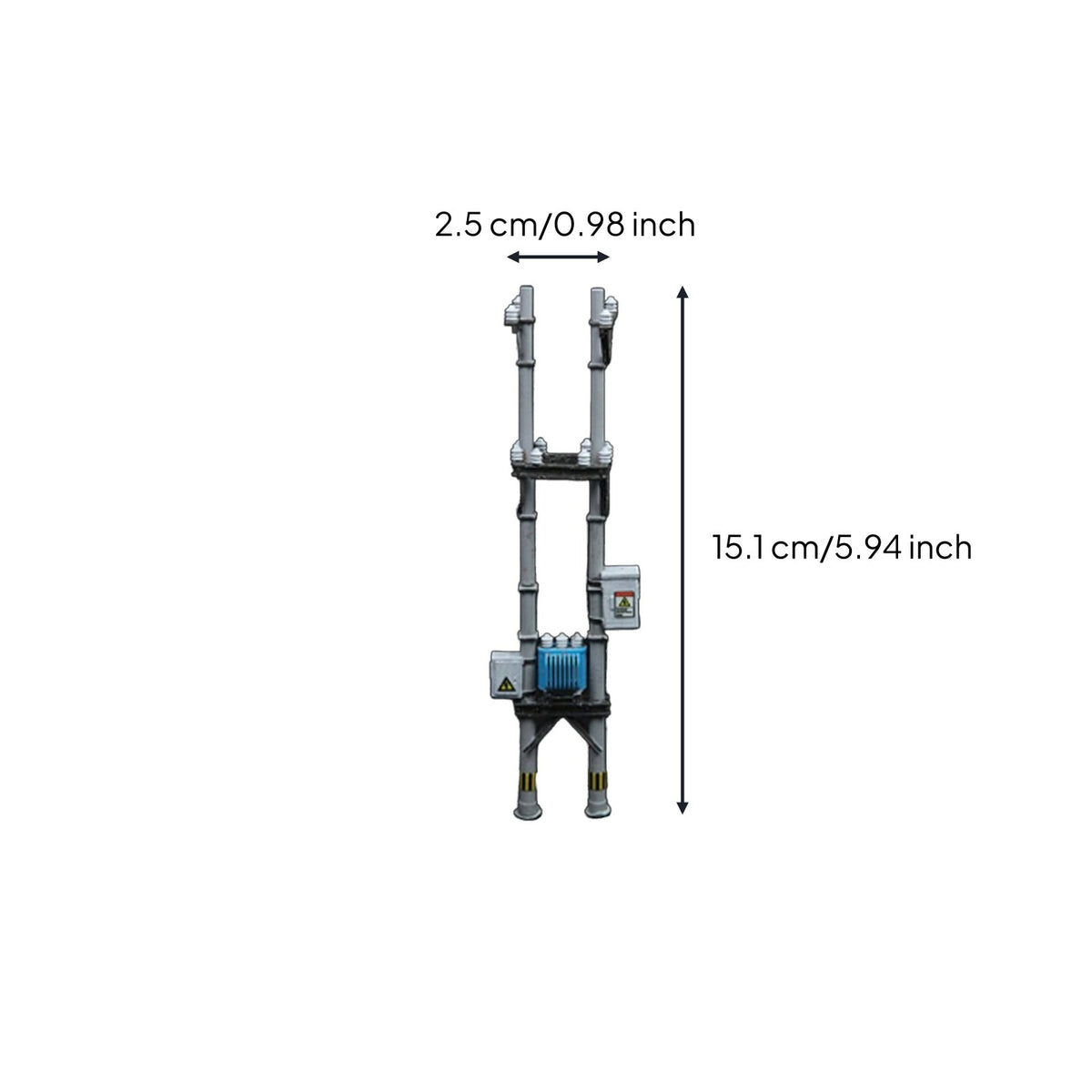 1:64 Utility Pole Model Scene Accessory for Display Shelf