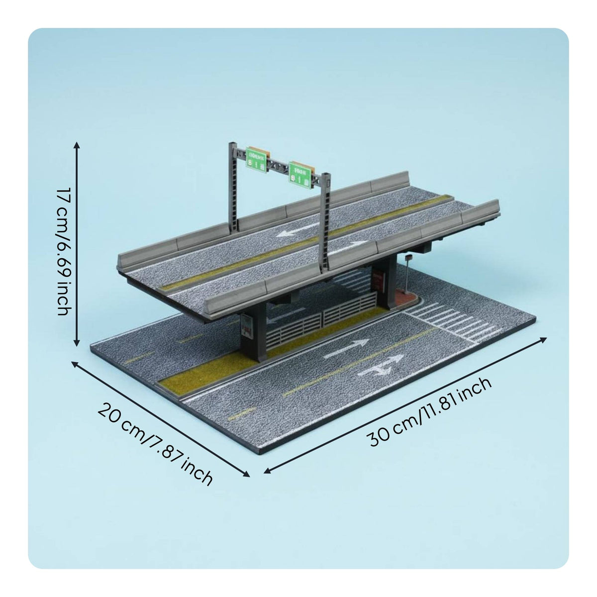 1:64 Elevated Bridge Model Collectible Display Elevated Road Display Gift Idea