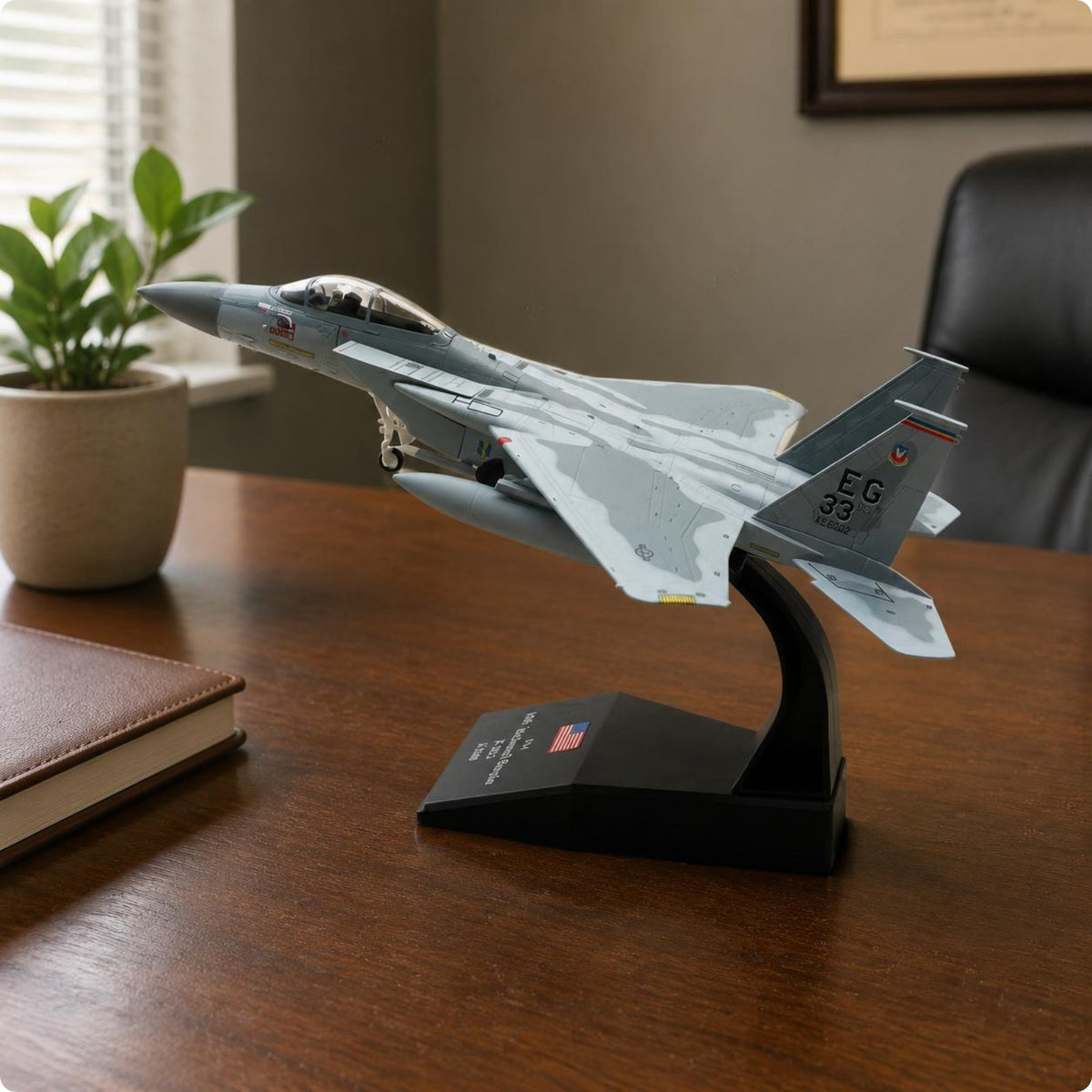F-15C Model Airplane Alloy Build Collectible Item High Intricate Detailing