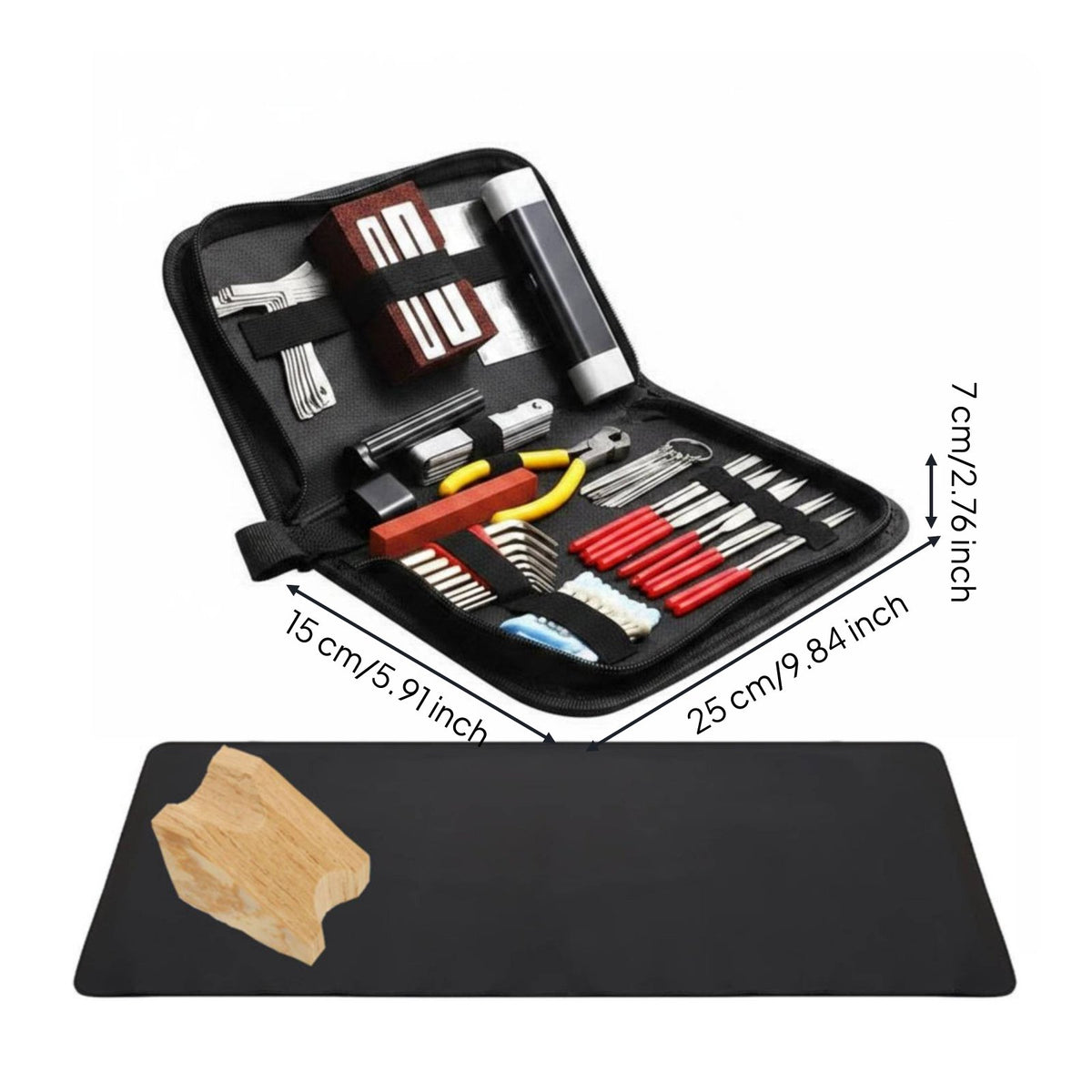 Guitar Repairing Maintenance Tool Kit Professional Grade Guitar Maintenance Kit Portable Carrying Case Luthier Repair Tools for Luthiers