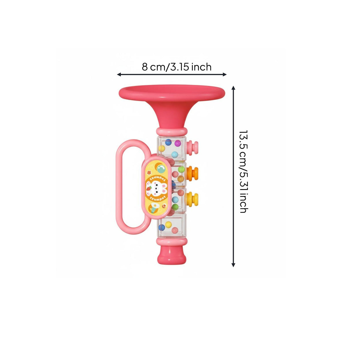 Toy Trumpet Oral Muscle Exercise Kids Blow Wind Instrument Develops Fine
