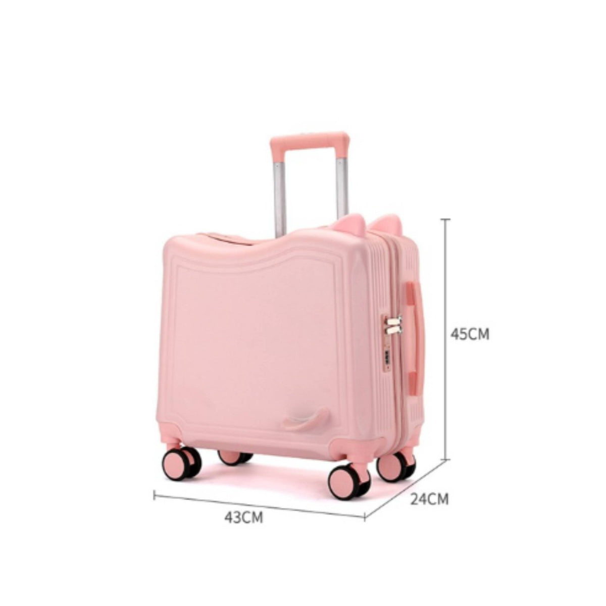 Rollable Suitcase Combination Lock Kids Suitcase for Airplane