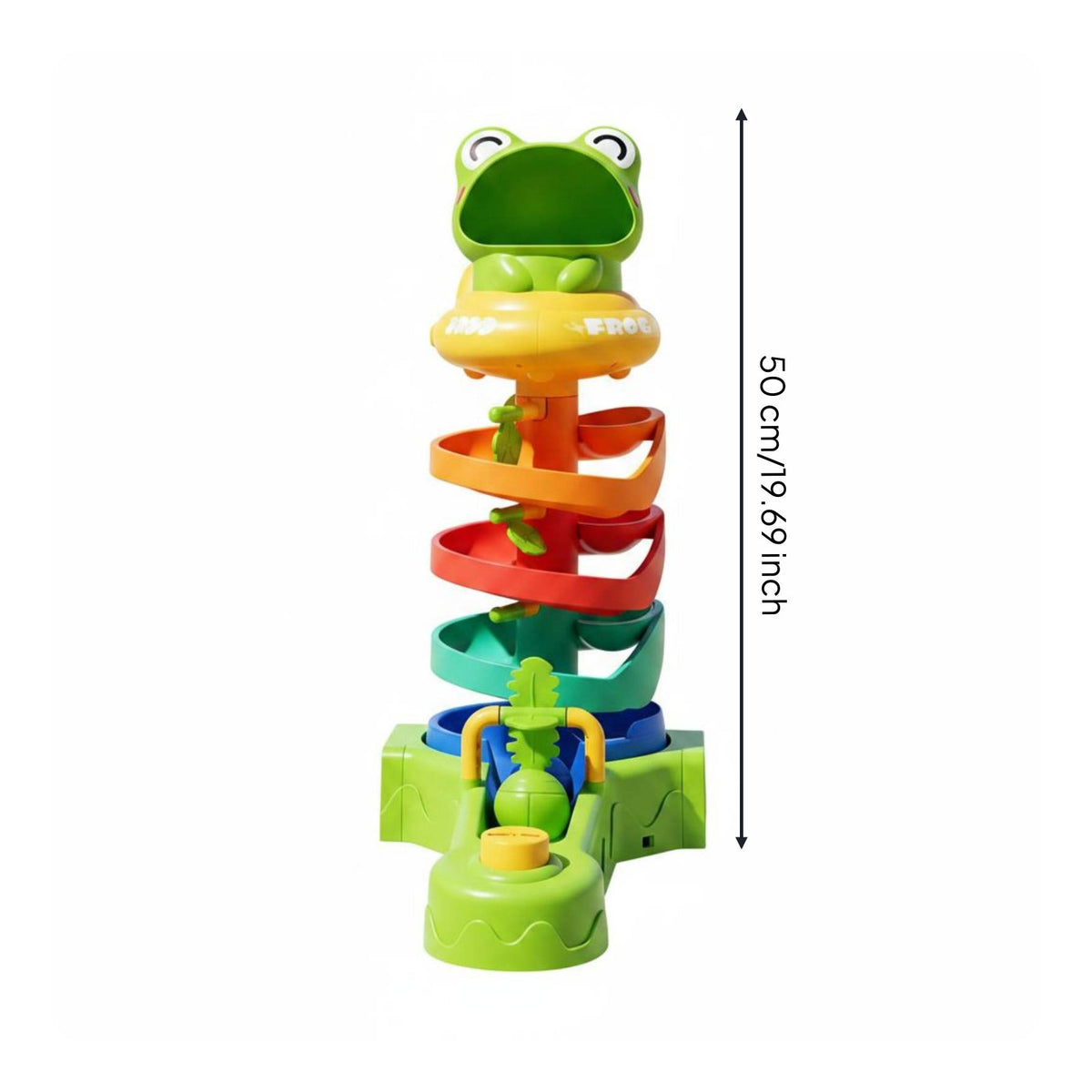 Frog Track Toy Hand-Eye Coordination Rotating Ball Track Game for Young Children