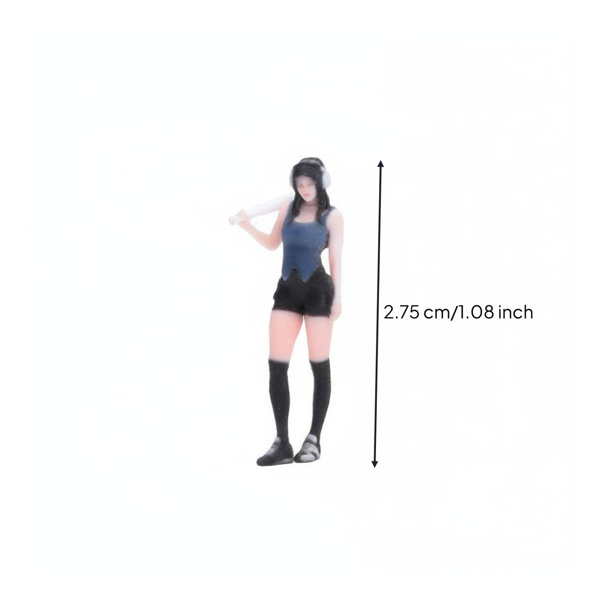 Street Look Female Figurine Detailed Mini Girl Model Collectible