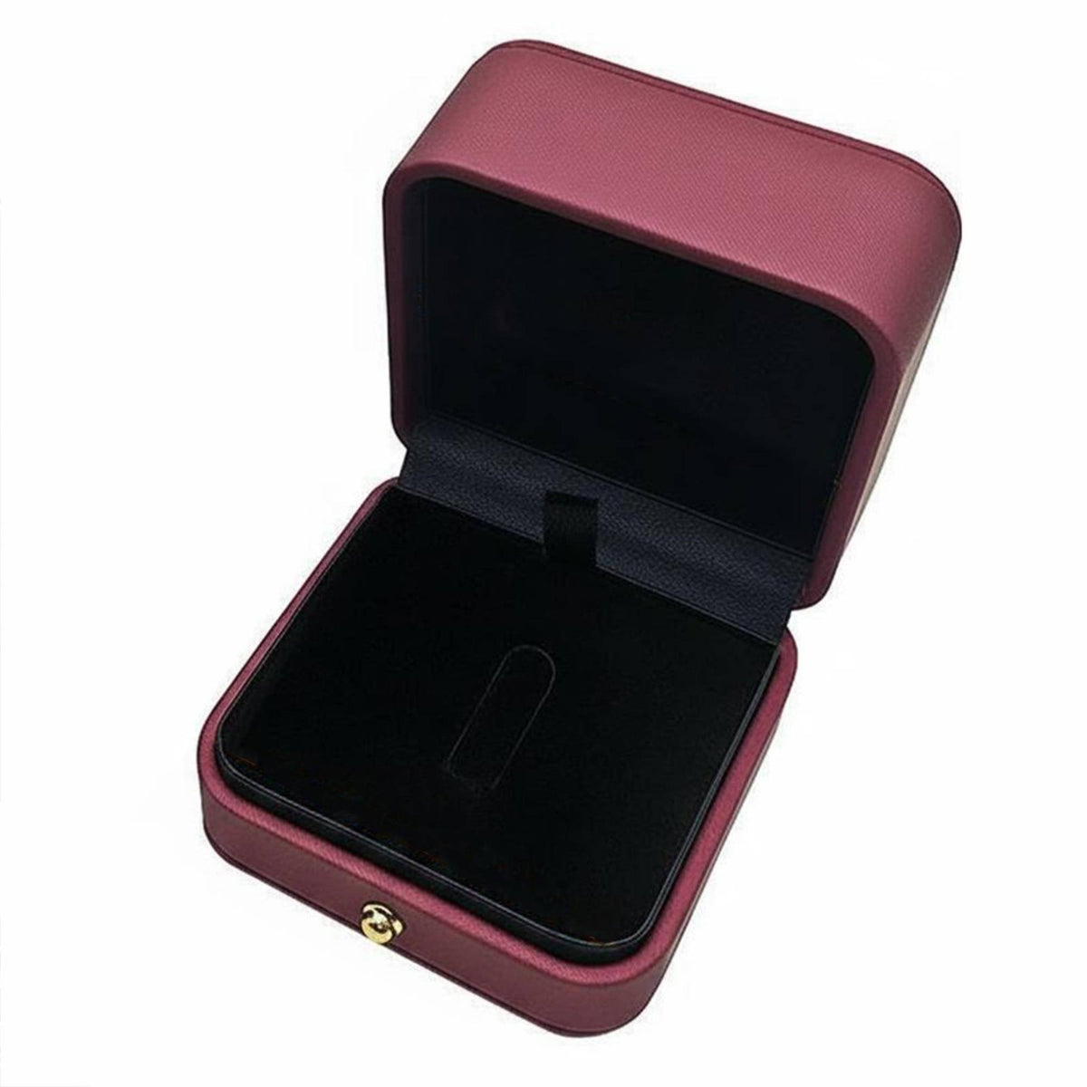 PU Leather Pin Box Elegant Design Commemorative Numismatic Display Case Secure Clasp Brooch Storage Box for Gift