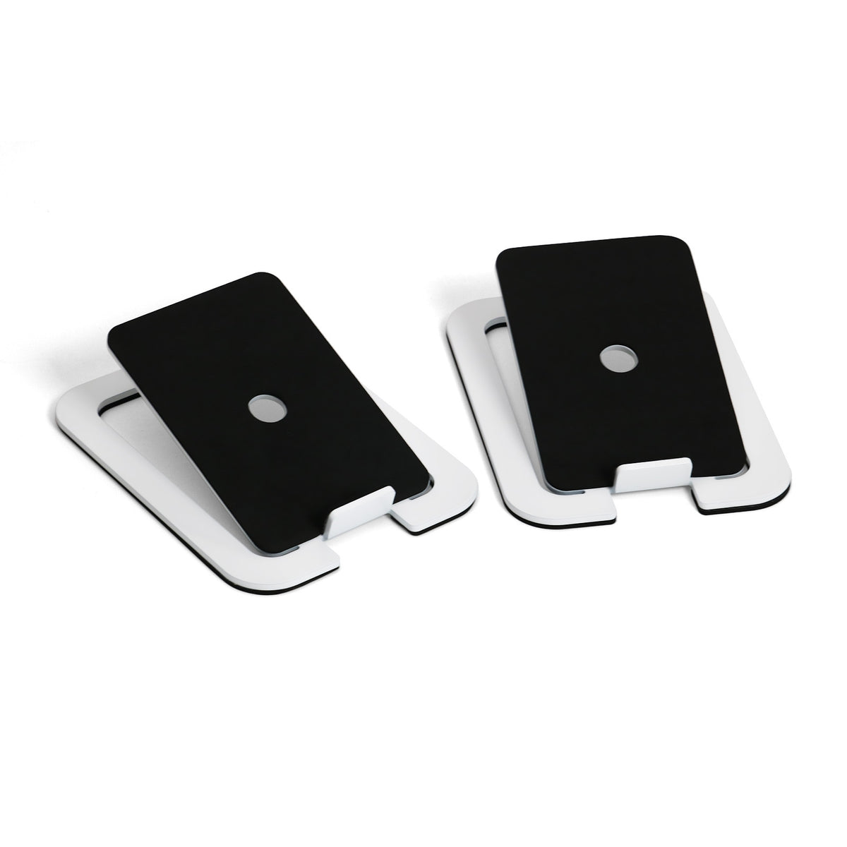 Desktop Speaker Stand Rounded Corners Angled Speaker Stand Unobstructed Base