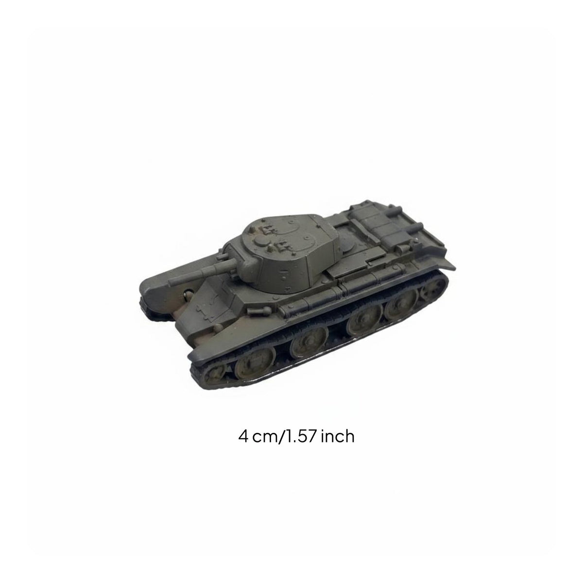 1/144 Soviet BT-7 Miniature Tank Display Piece Collectible for Collectors