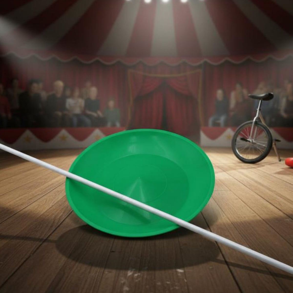Rotating Plate with Stick Seamless Rotation Acrobatic Rotating Disc