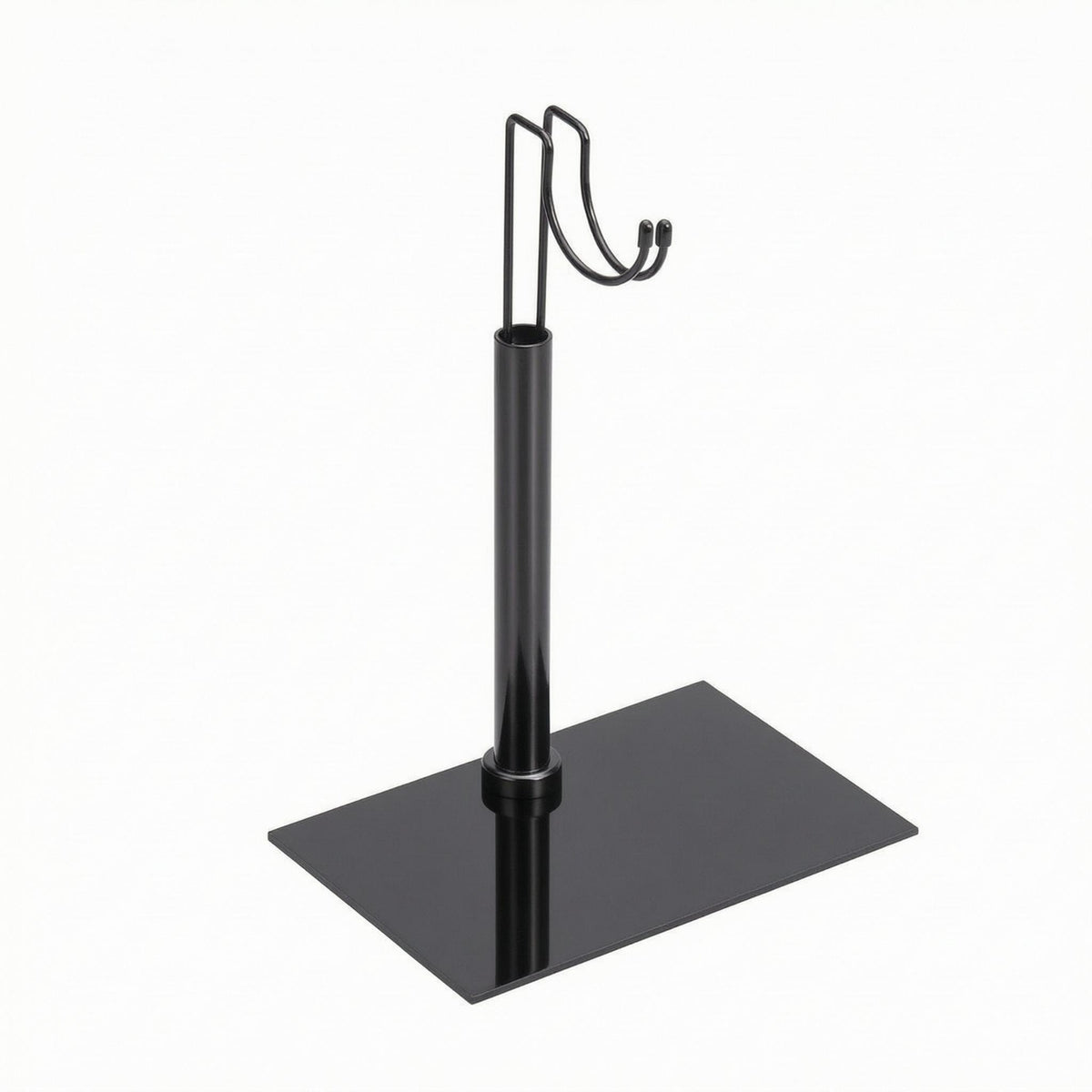 12 Inch Figure Holder Metal-Like Finish 1/6 Scale Action Figure Stand Curved Top
