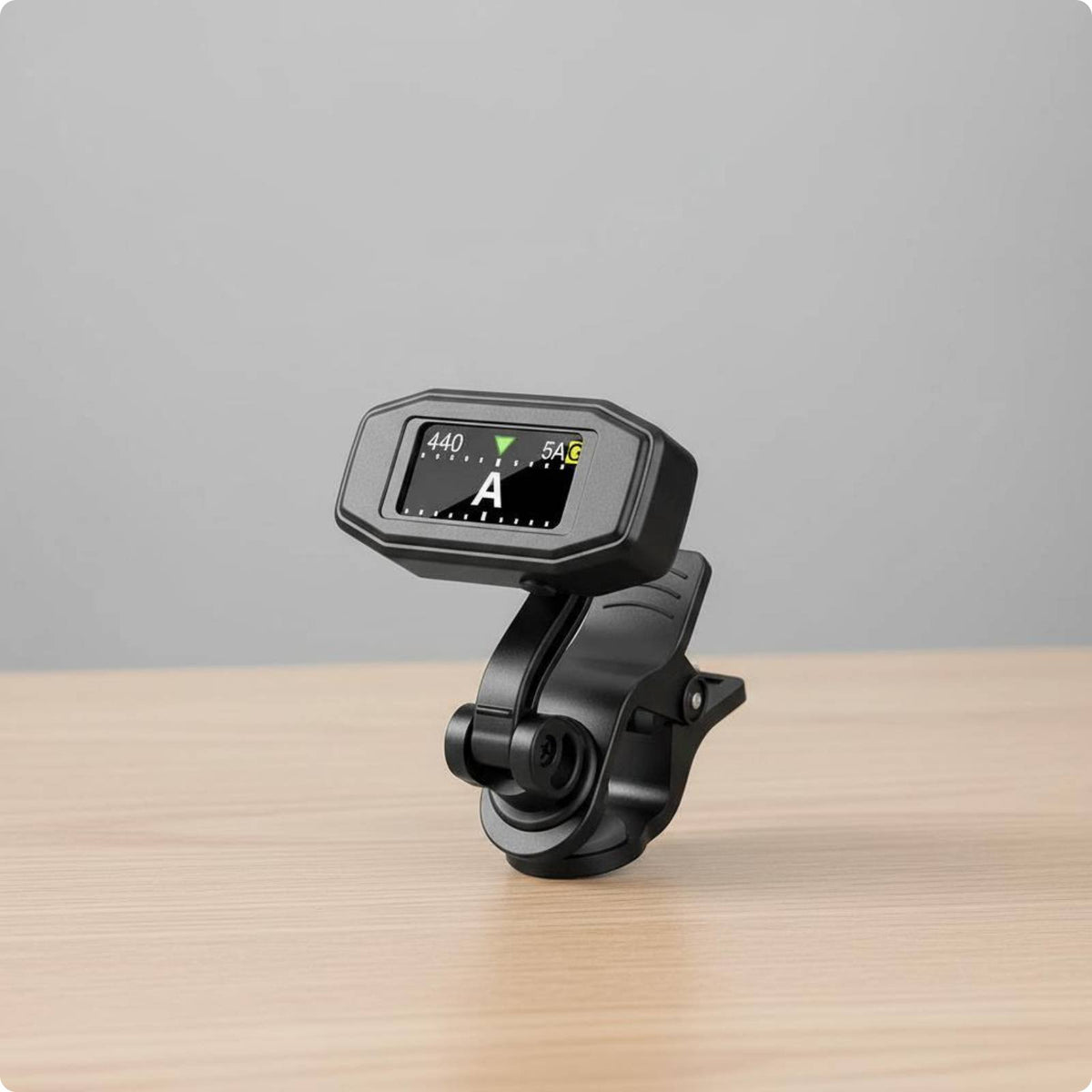 Rechargeable Attach-on Tuner 360° Rotatable Display Multi-Instrument Tuner