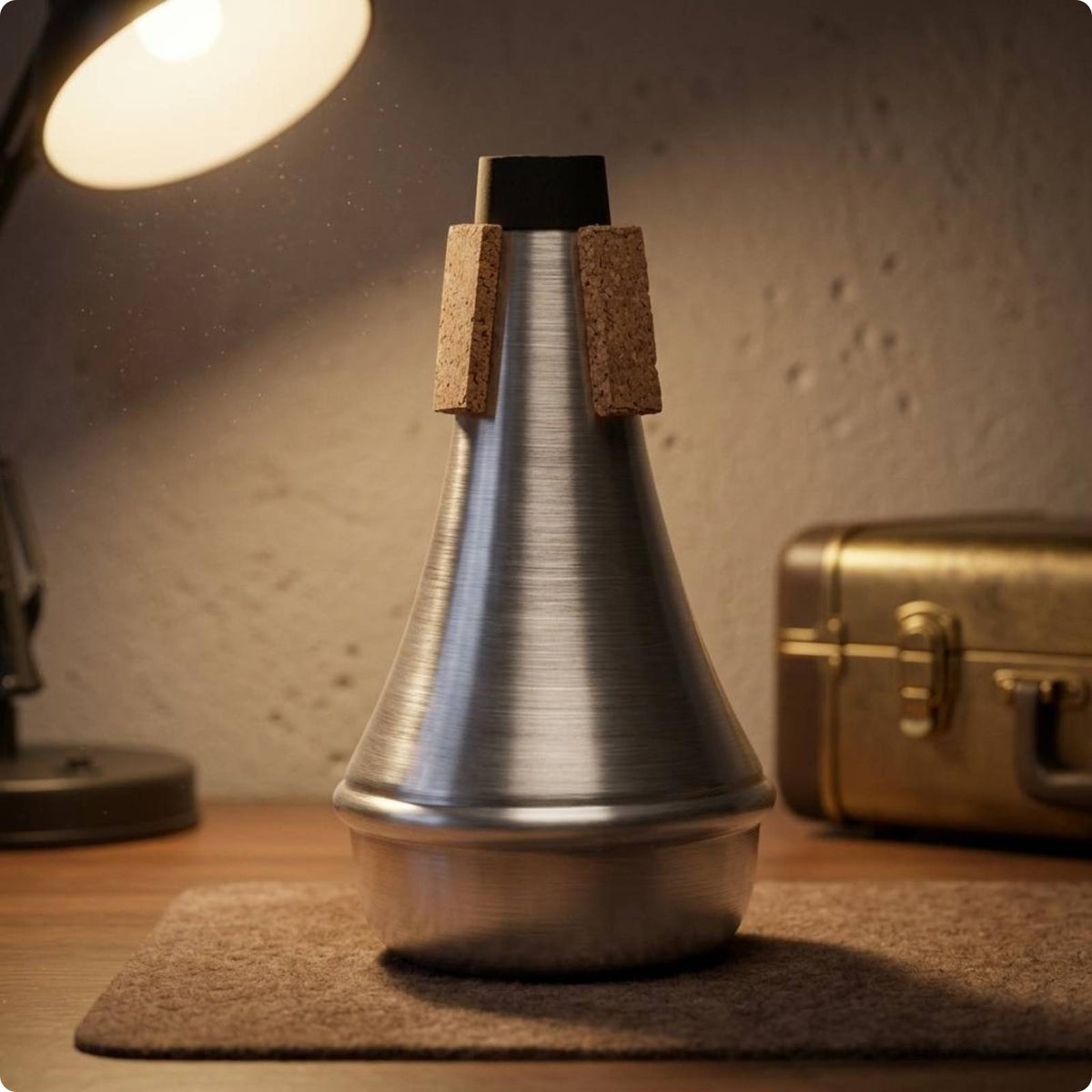 Trumpet Mute Conical Metal Trumpet Mute Cork Pads