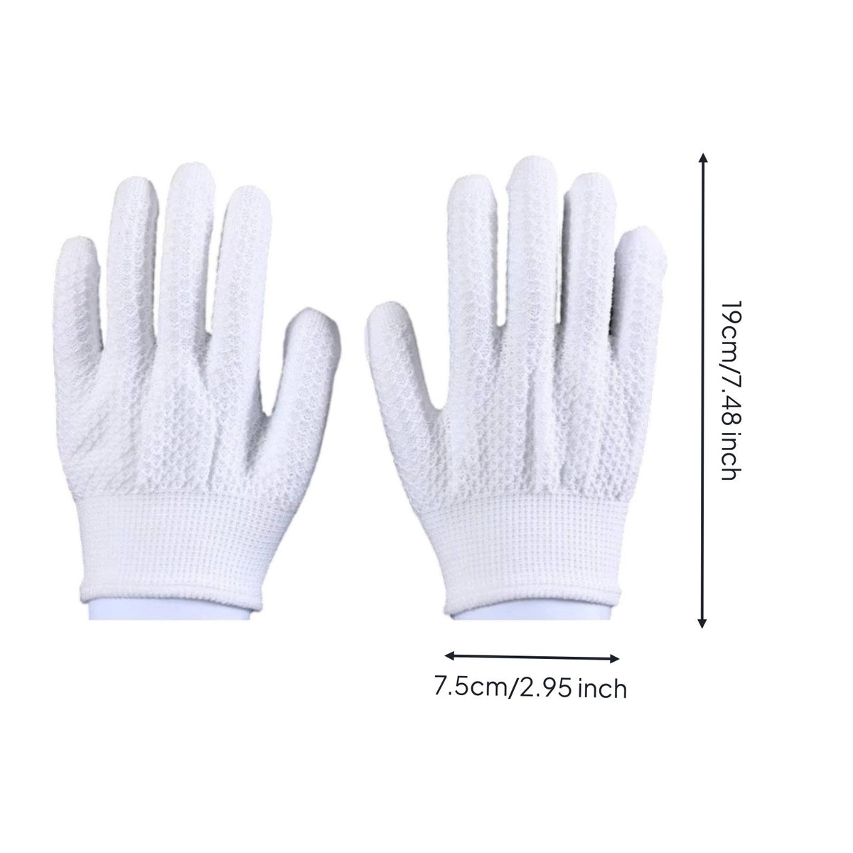 Bead Polishing Gloves Reusable Breathable Nylon Gloves Textured Glove Pair