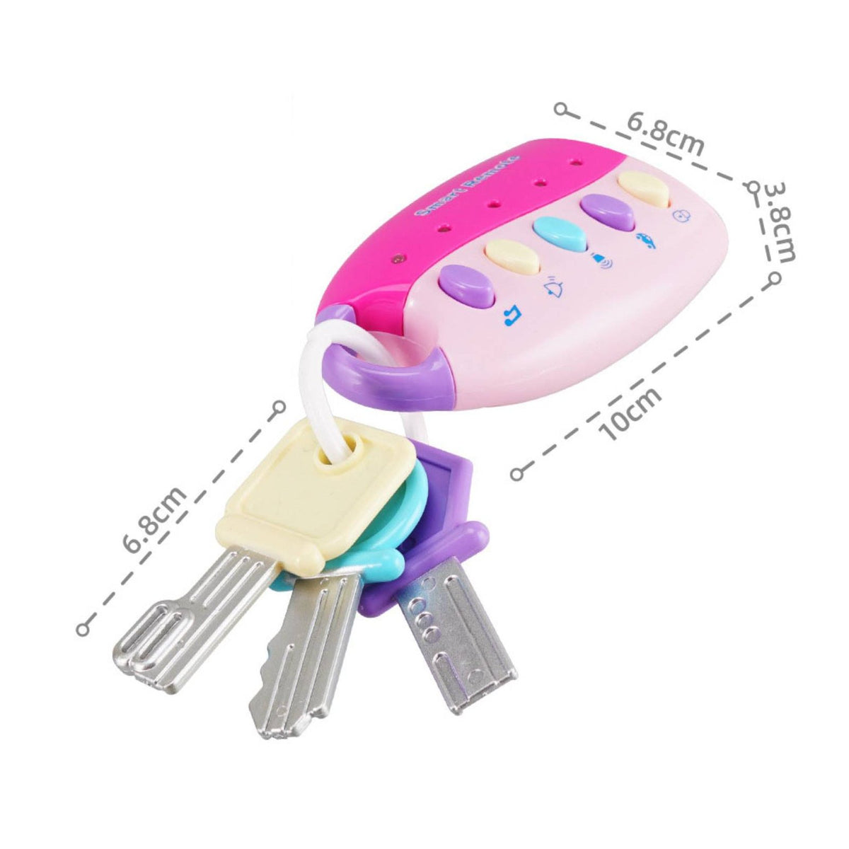 Toy Car Keys Simulation Musical Key Toy Early Learning for Children
