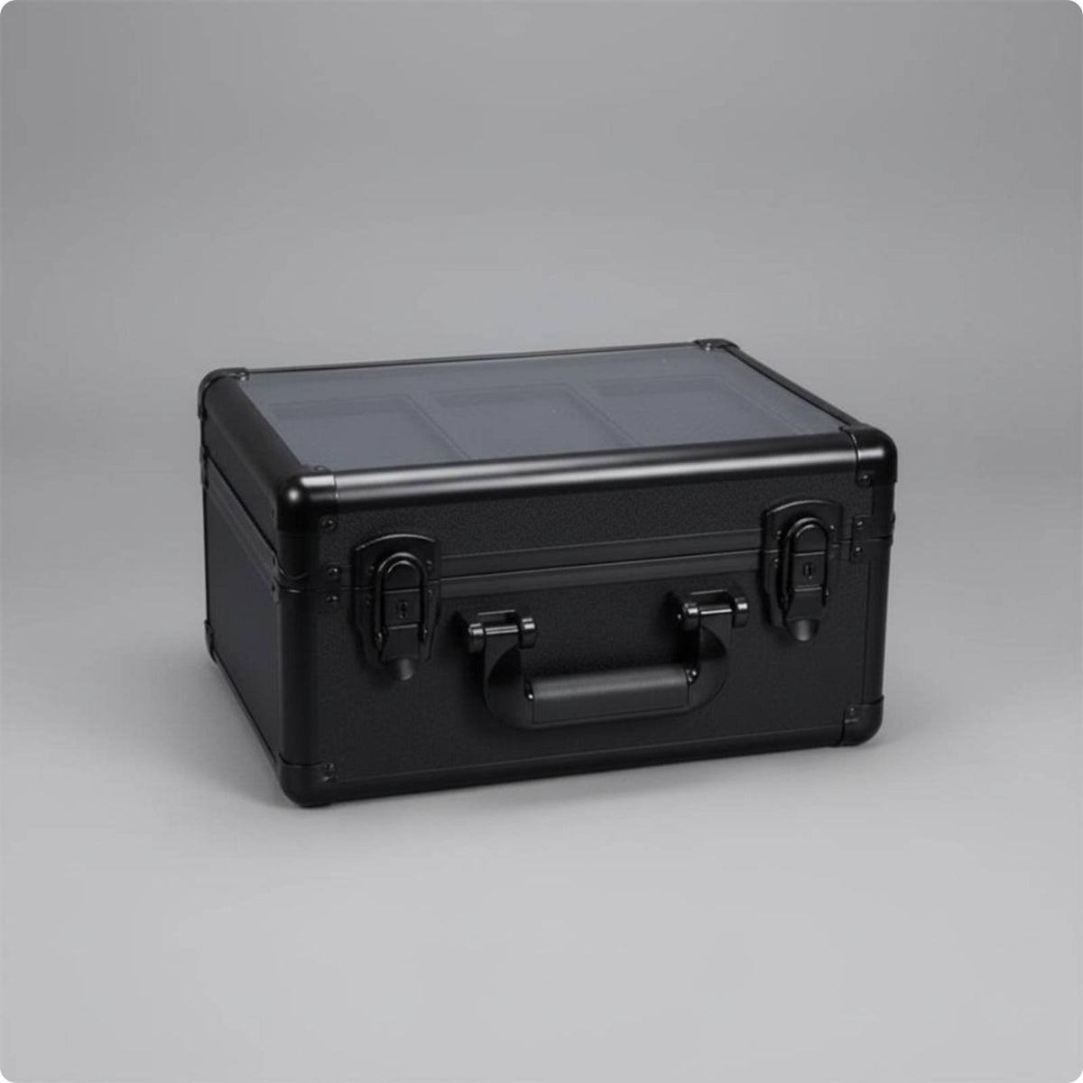 Lockable Card Storage Box Portable Handle Graded Card Storage Box for Collectors