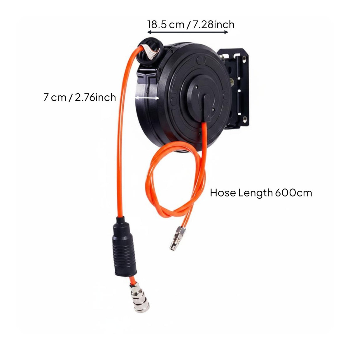 Retractable Air Hose Reel Self-Locking Automatic Rewind Hose Reel