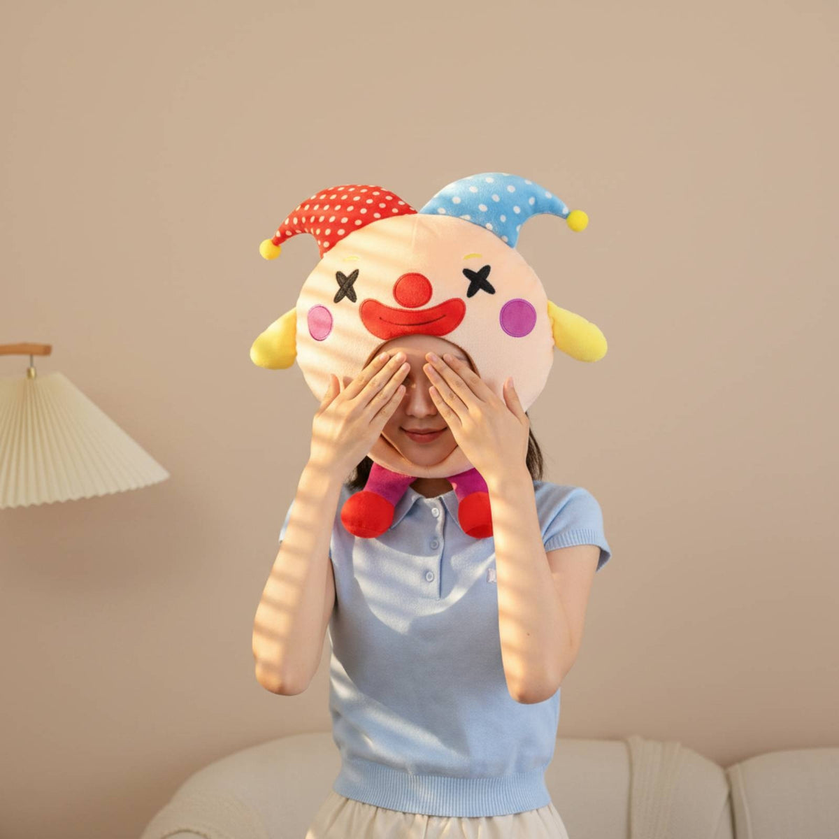 Soft Fabric Clown Costume Headpiece Halloween Soft Fabric Clown Headpiece Party