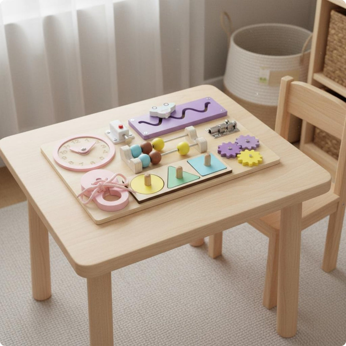 Educational Busy Board Shape Matching Educational Lock Board Screenunstructured