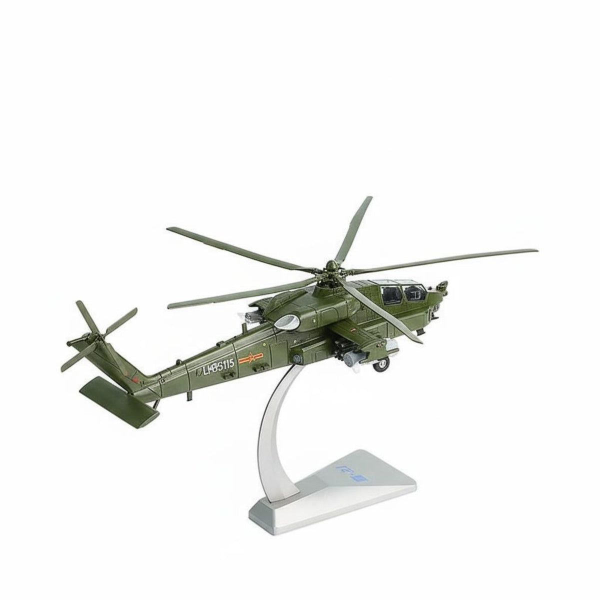 Z-21 Attack Helicopter Model High Detailed 1:48 Scale Helicopter Model Collectible Gift for Collectors