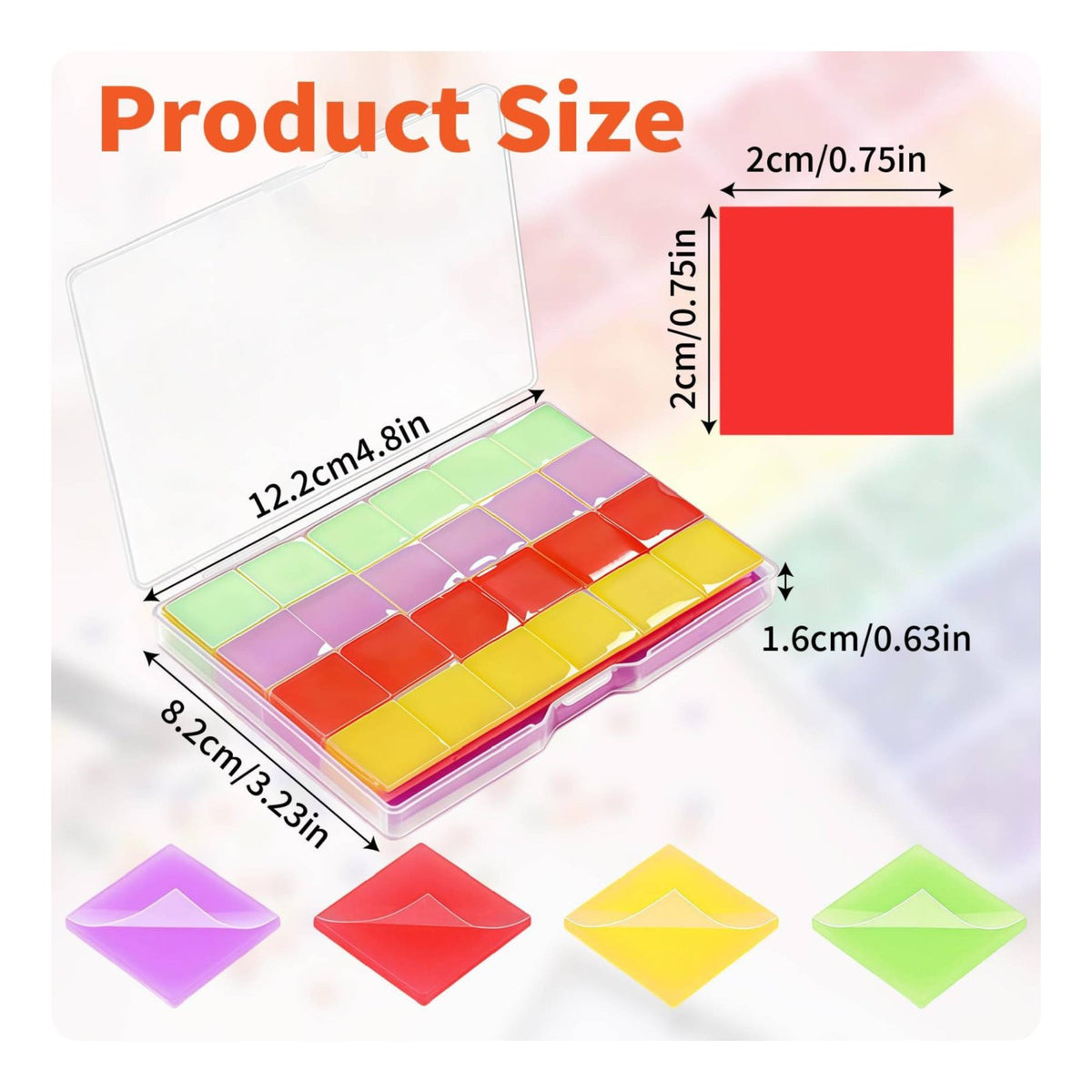 168 Pieces Gem Art Sticky Gel Strong Sticky Craft Supply Long-Lasting