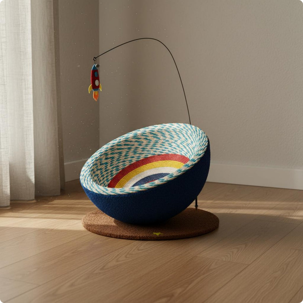 Feline Scratcher Bowl Long-Lasting Feline Scratching Bowl Safe And