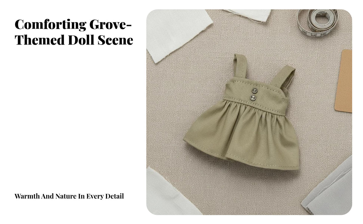 BJD Doll Outfit Aesthetic BJD Doll Apparel Cute Design Miniature Pleated Dress