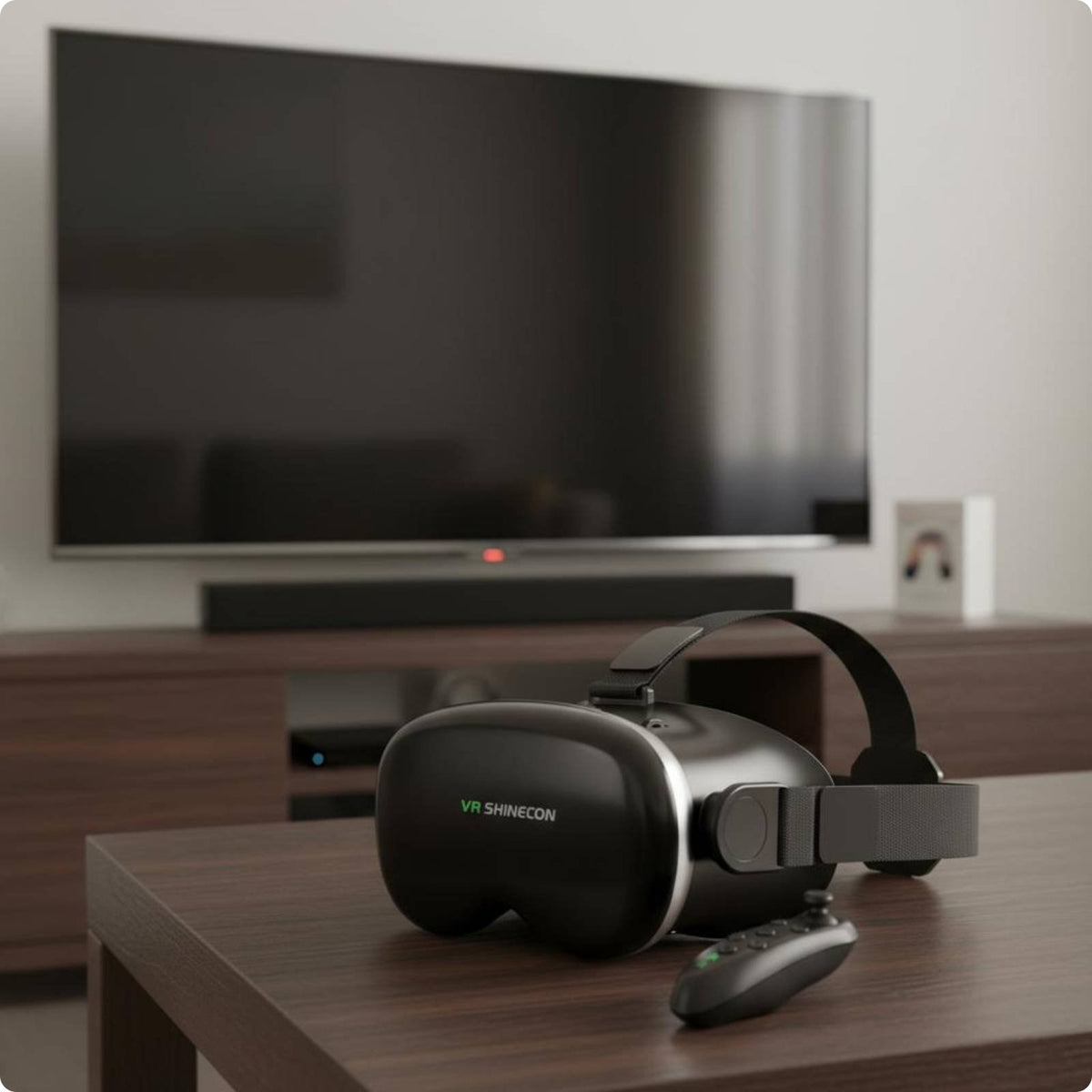 3D Movie Headset Adjustable VR Headset Anti-Blue Light for Gamers