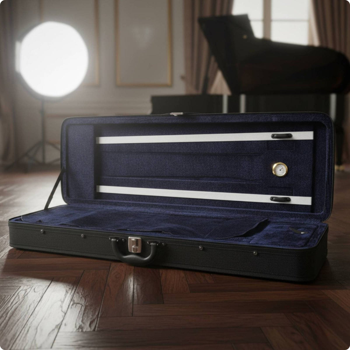 4/4 Violin Case Lightweight Instrument Storage Cushioned Interior
