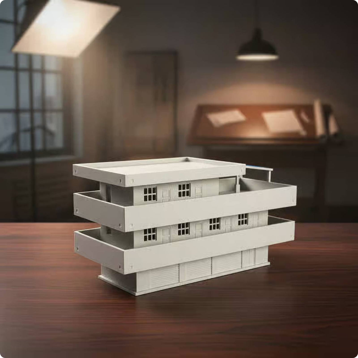 Plastic House Model Easy to Build Miniature Building Scene Collectible