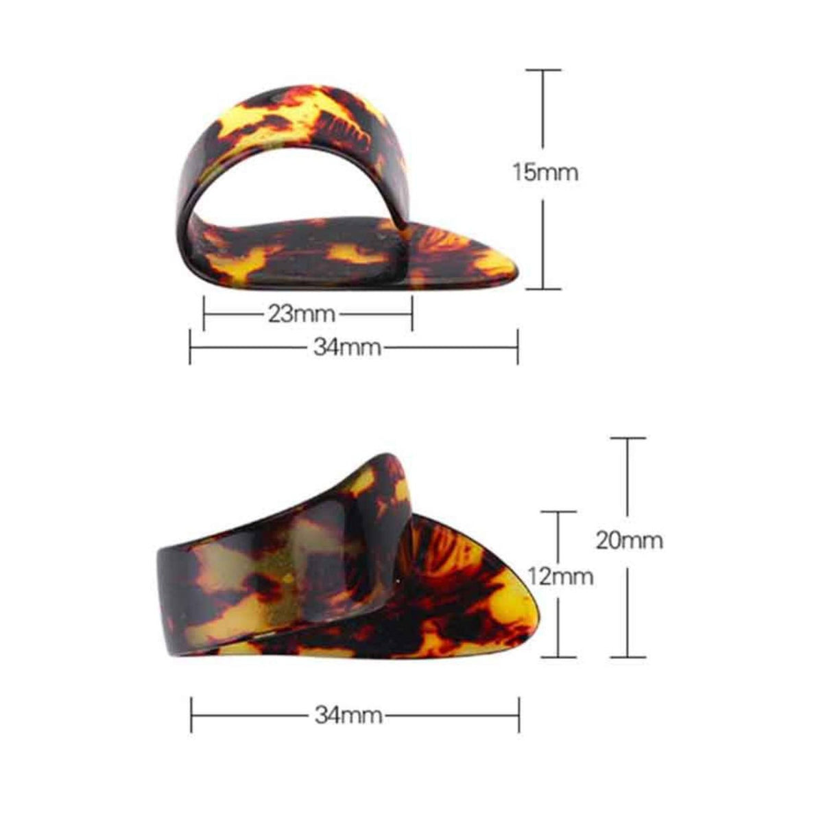 Thumb Pick With Storage Case Guitar Thumb Plectrum Multi-Color for Guitarists