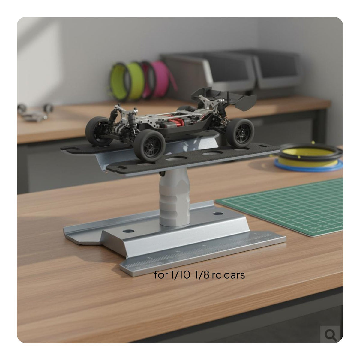 Wireless Control Car Work Stand Built-in Scale Adjustable RC Work Intended