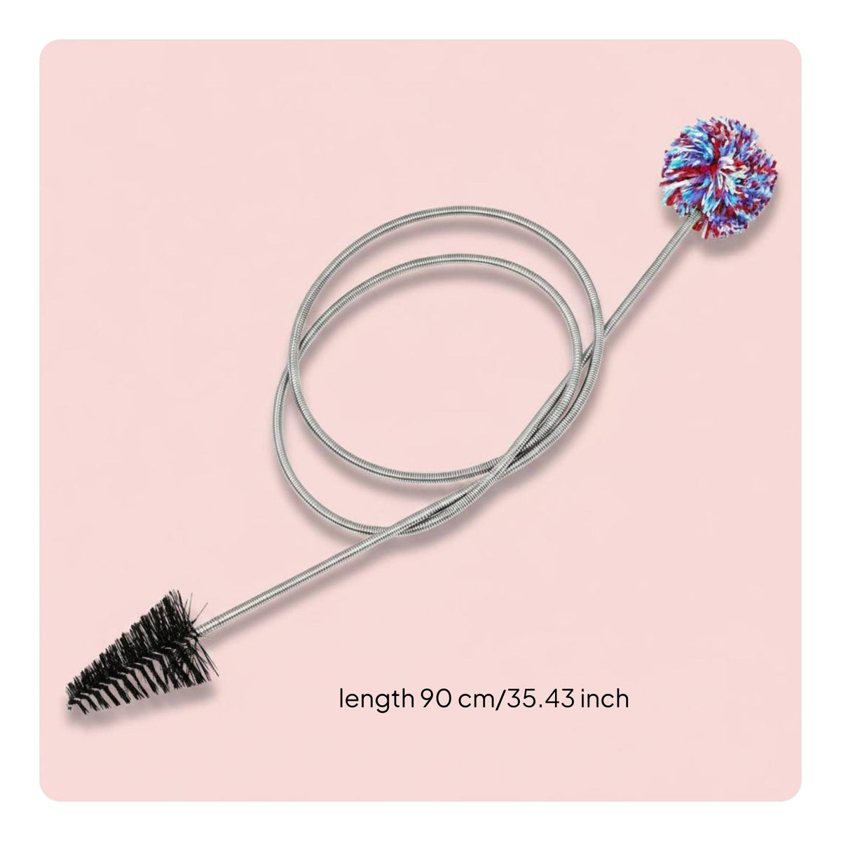 Double Head Sax Brush Double Ended Saxophone Bore Brush Soft Nylon Bristles