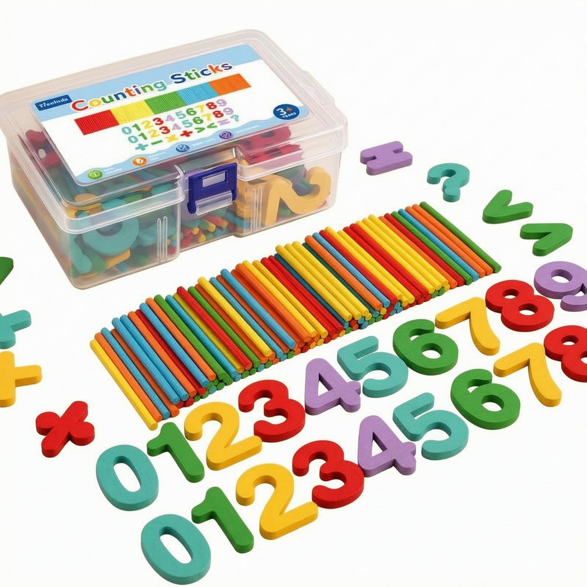 Math Learning Toy Logical Thinking Counting Sticks Set Color Recognition