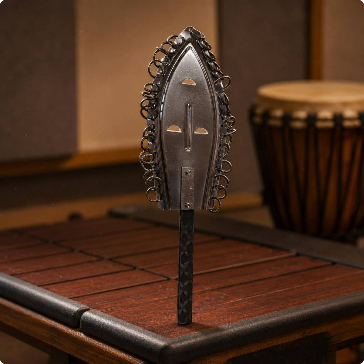 Leaf-Shaped Percussion Piece Lightweight Handheld Percussion Instrument Sturdy African Drum Shaker
