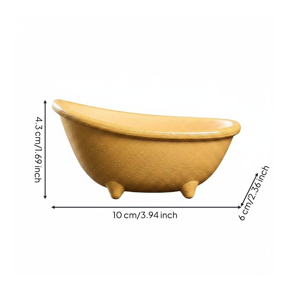 Bathtub Tea Pet Creative Design Clay Tea Pet Handmade for Desk