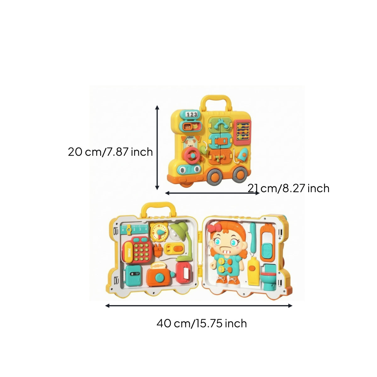 Van Busy Board Hand-Eye Coordination RV Busy Board Sensory Play for Children